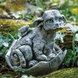 Whimper Statue – Campania – Alpine Stone – 8″ x 6″ x 8″