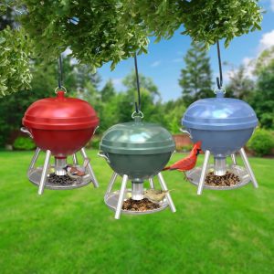 Kettle Grill Bird Feeder - Assorted - 9" x 10" x 11.5"