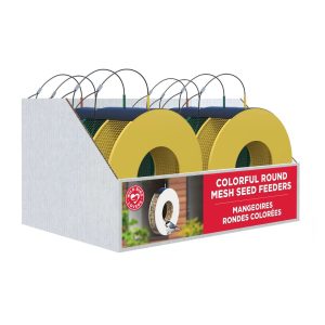Mesh Round Bird Feeder - Assorted - 12.75" x 17.5" 10.5"