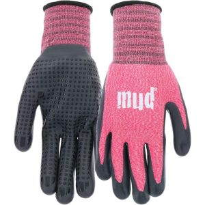 Knit Nitrile Palm Glove – Watermelon- Medium/Large