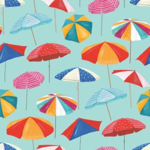 Riviera Parasols Beverage Napkins - Paperproducts Design - 5" x 5"