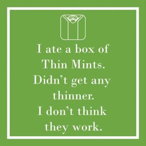 Thin Mints Beverage Napkins - Paperproducts Design - 5" x 5"