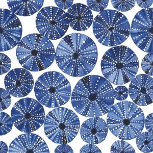 Ocean Urchins Beverage Napkins - Paperproducts Design - 5" x 5"
