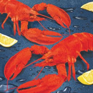 Lobster Shack Beverage Napkins - Paperproducts Design - 5" x 5"