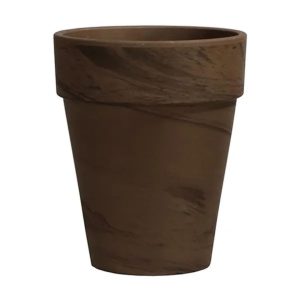 German Tall Standard Pot – Border Concepts – Chocolate – 15″