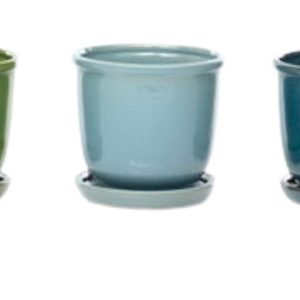 Tomorrow Petits Attached Saucer - Alfresco - Aqua - 6"