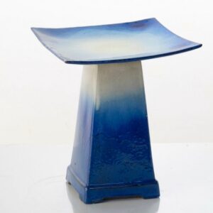 Zen Duo Birdbath – Alfresco – Blue – 18″