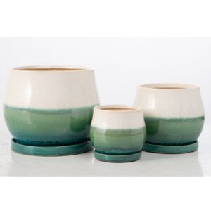 Mesa Petits Attached Saucer - Alfresco - Green - 8.75"