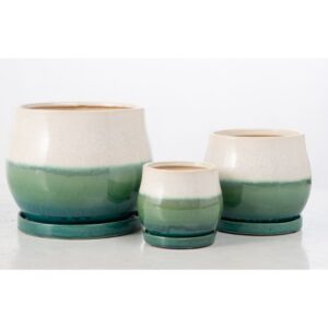 Mesa Petits Attached Saucer - Alfresco - Green - 6.5"