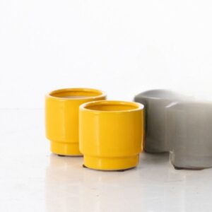 Brit Mini Pot - Alfresco - Yellow - 2.75"