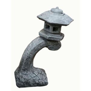 Small Bow Lantern Statue - Athens - Pre Aged - 17" x 5" x 12"
