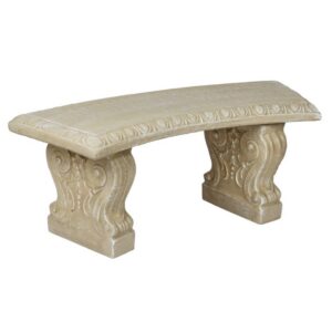 Curved Bench - Athens - Pre Aged - 16" x 43" x 15"