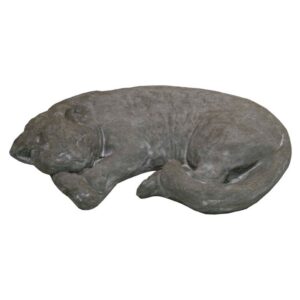 Cat Sleeping Statue - Dessert Sand - 3" x 15" x 10"