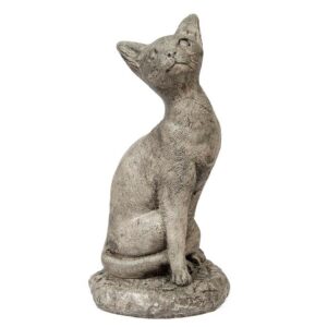 Cat Looking Up Statue - Athens - Pre Aged - 14" x 7" x 7"