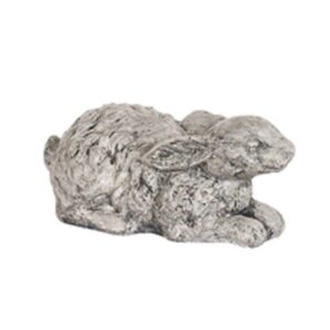 Small Bunny Laying Statue - Athens - Buff - 3" x 6" x 4"