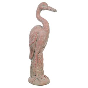 Egret Statue - Athens - Seafoam - 30" x 12" x 8"