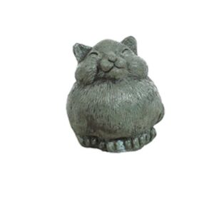 Medium Fat Cat Statue - Athens - Dessert Sand - 5" x 5" x 5"