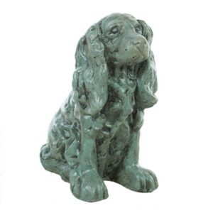 Long Ear Cocker Spaniel Sitting Statue - Athens - Autumn Brown - 12" x 9" x 6"