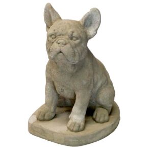 Frenchie Statue - Athens - Buff - 13" x 8" x 10"