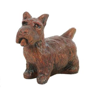 Scottie Statue - Athens - Espresso - 10" x 13" x 5"