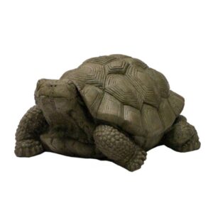 Turtle Statue - Athens - Aged Pine - 9" x 11" x 19"