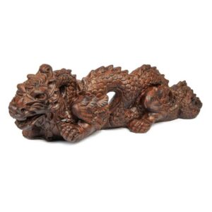 Dragon Statue - Athens - Walnut - 7" x 24" x 7"