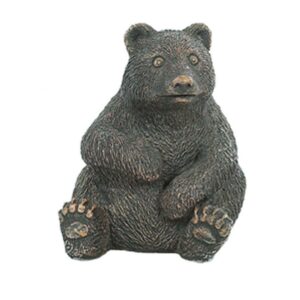Bear Cub Statue – Athens – Autumn Brown – 12″ x 10″ x 11″