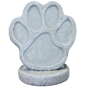 Large Paw Print Statue - Athens - Pre Aged - 14" x 12" x 10"