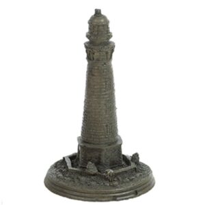 Mini Lighthouse Statue - Athens - Espresso - 11" x 7" x 7"