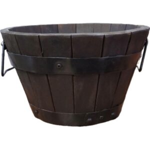 Whiskey Barrel Planter - 11.5" X 7"