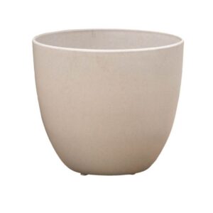 Bola Round Plastic Planter - Bone - 7"