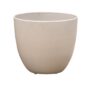 Bola Round Plastic Planter - Bone - 7"