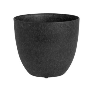 Bola Round Plastic Planter - Onyx - 7"