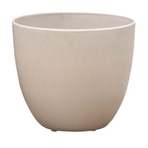 Bola Round Plastic Planter - Bone - 11"