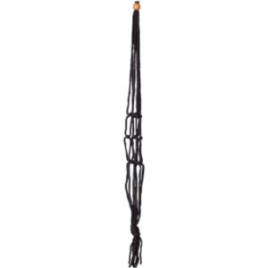 Macrame Plant Hanger – Black – 36″
