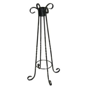 Globe Holder - Twisted Antique Silver - 30"