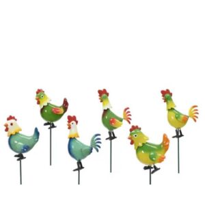 Chicken Rooster Stake - Kaemingk - Assorted - 27.5"