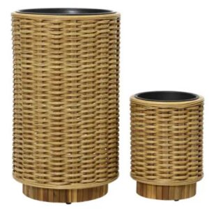 Wicker Planter - Kaemingk - Brown - 17" x 29"