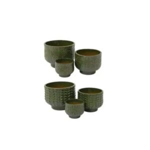 Xavi Short Planter - Kaemingk - Green - 8"