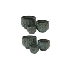 Xavi Short Planter - Kaemingk - Blue - 8"