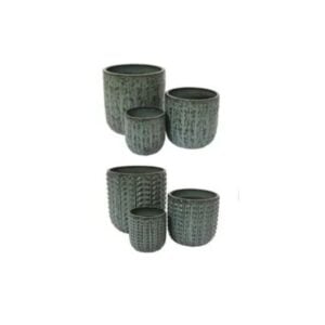 Xavi Planter - Kaemingk - Blue - 15"