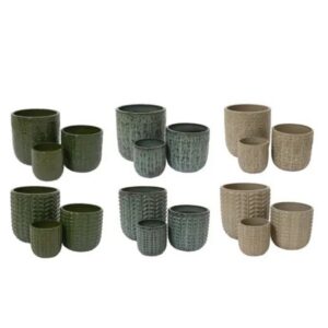 Xavi Planter - Kaemingk - Beige - 15"
