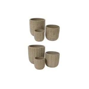 Xavi Planter - Kaemingk - Beige - 15"
