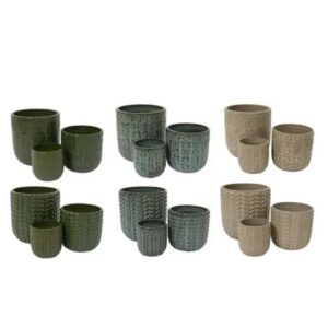 Xavi Planter - Kaemingk - Beige - 11"