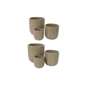 Xavi Planter - Kaemingk - Beige - 11"