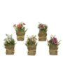 Flowers Burlap Bag - Kaemingk - Assorted - 6.6"