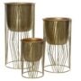 Metal Planter Stand - Kaemingk - Gold - 6.69" x 10.24"