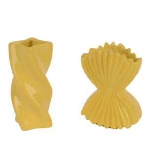 Pasta Vase - Kaemingk - Yellow Assorted - 6.3"