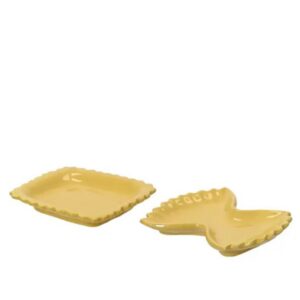 Pasta Plate - Kaemingk - Yellow Assorted - 5.43"
