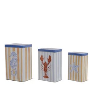 Seaside Storage Tin - Kaemingk - Assorted - 7.2"